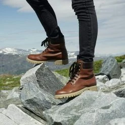 NOAH - Italian Vegan Shoes Claudio Vegan Leather Winter Boot | Brown