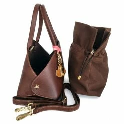 NOAH - Italian Vegan Shoes Pienza Vegan Handbag | Brown