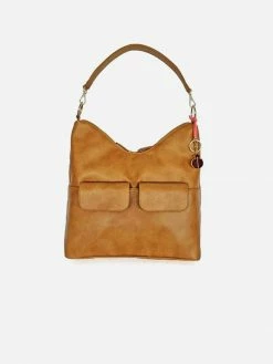 NOAH - Italian Vegan Shoes Lecco Vegan Handbag | Brown Bags