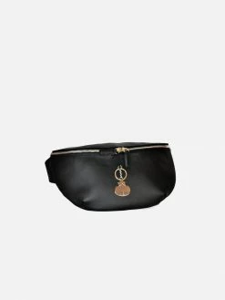 NOAH - Italian Vegan Shoes Lucca Vegan Leather Belt Bag | Black Bags