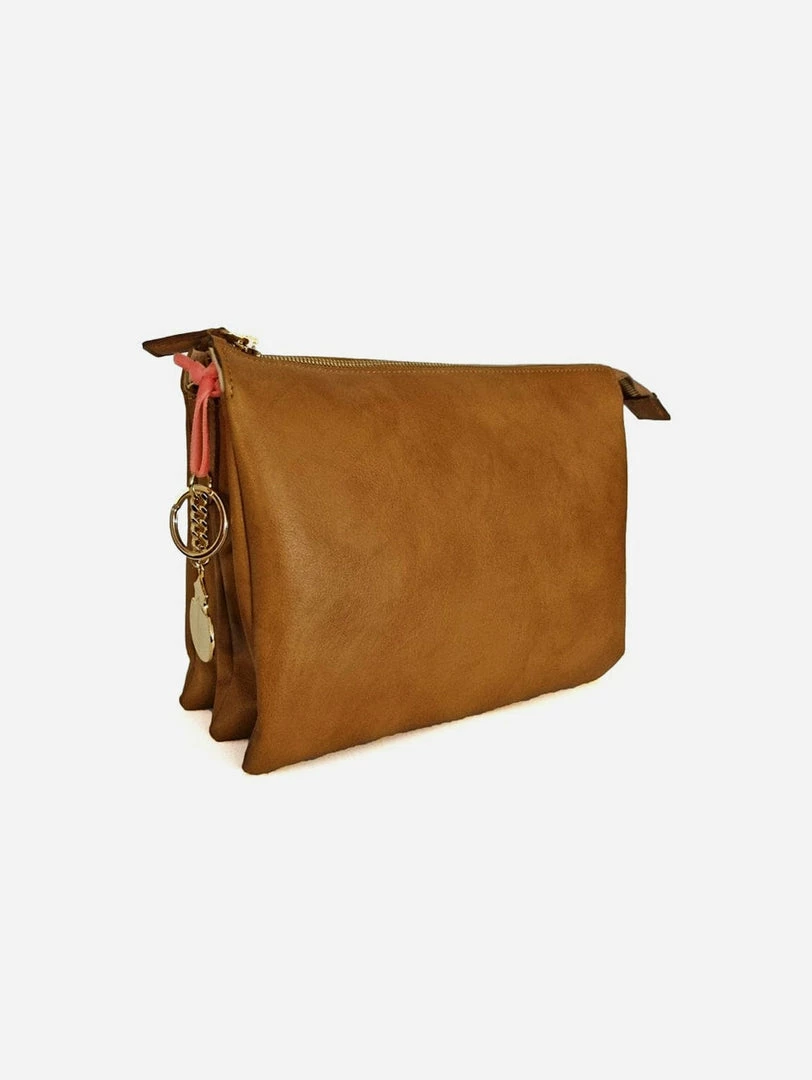 NOAH - Italian Vegan Shoes Bags Ostuni Vegan Shoulder Bag | Brown 3 NOAH - Italian Vegan Shoes Bags Ostuni Vegan Shoulder Bag | Brown