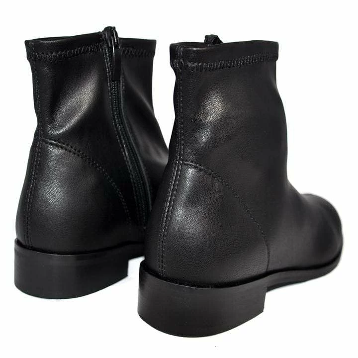 NOAH - Italian Vegan Shoes Rebecca Vegan Leather Ankle Boots | Black 5 NOAH - Italian Vegan Shoes Rebecca Vegan Leather Ankle Boots | Black
