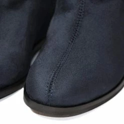 NOAH - Italian Vegan Shoes Rebecca Vegan Suede Ankle Boot | Navy Blue