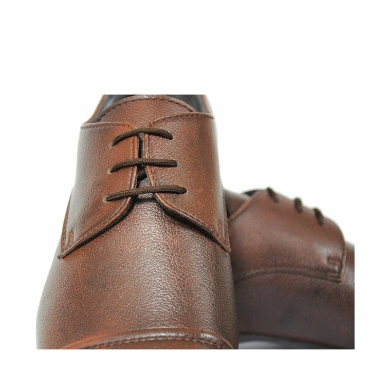 NOAH - Italian Vegan Shoes Roberto Vegan Nappa Leather Lace Up Derby | Brown 5 NOAH - Italian Vegan Shoes Roberto Vegan Nappa Leather Lace Up Derby | Brown