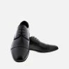 NOAH - Italian Vegan Shoes Roberto Vegan Nappa Leather Lace Up Derby | Black