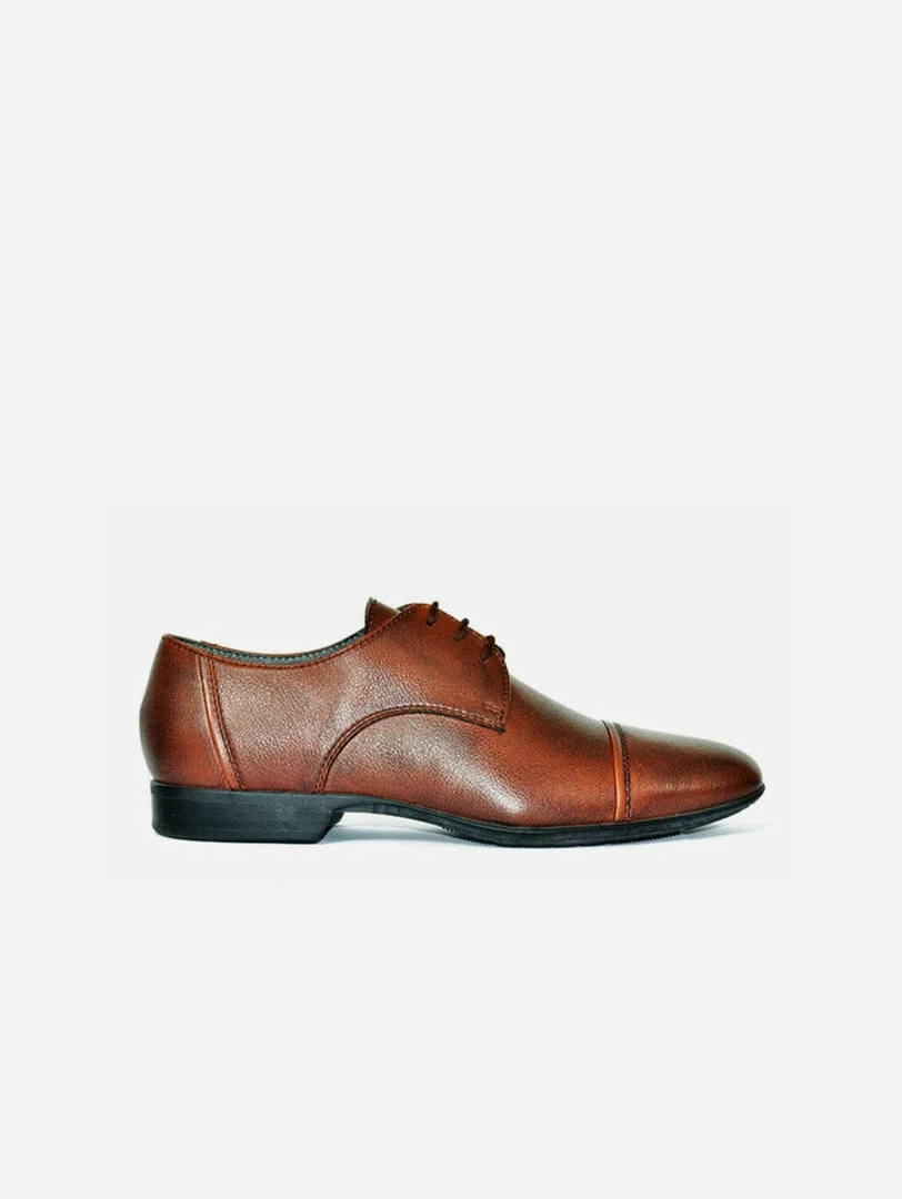 NOAH - Italian Vegan Shoes Roberto Vegan Nappa Leather Lace Up Derby | Brown 3 NOAH - Italian Vegan Shoes Roberto Vegan Nappa Leather Lace Up Derby | Brown