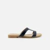NOAH - Italian Vegan Shoes Letizia Vegan Nappa Leather Slip On Sandal | Blue