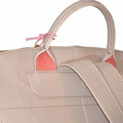 NOAH - Italian Vegan Shoes Bellagio Vegan Leather Backpack | Beige Bags