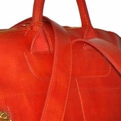 NOAH - Italian Vegan Shoes Bellagio Vegan Leather Backpack | Red Orange Bags 7 NOAH - Italian Vegan Shoes Bellagio Vegan Leather Backpack | Red Orange Bags