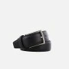 NOAH - Italian Vegan Shoes 35mm Vegan Leather Belt | Matt Black 2 NOAH - Italian Vegan Shoes 35mm Vegan Leather Belt | Matt Black