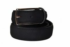 NOAH - Italian Vegan Shoes 35mm Vegan Suede Belt | Blue Accessories