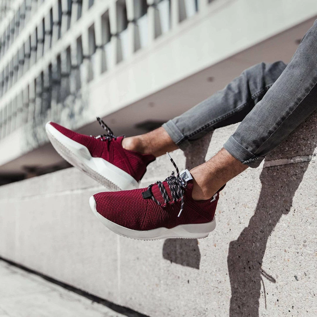 Norm Shoes 1L11-01 Sustainable Ecoantex® Recycled PET Vegan Trainer | Burgundy 9 Norm Shoes 1L11-01 Sustainable Ecoantex® Recycled PET Vegan Trainer | Burgundy