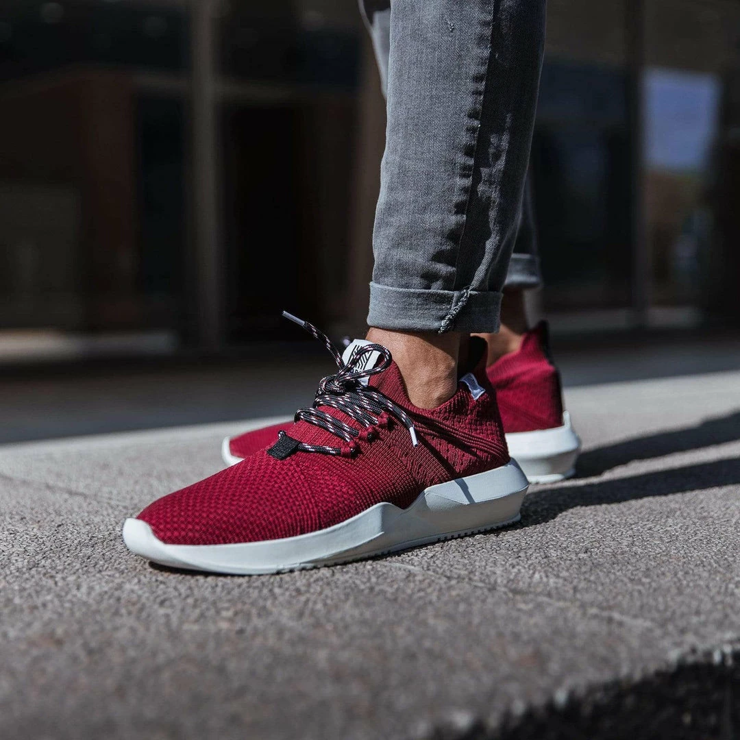 Norm Shoes 1L11-01 Sustainable Ecoantex® Recycled PET Vegan Trainer | Burgundy 4 Norm Shoes 1L11-01 Sustainable Ecoantex® Recycled PET Vegan Trainer | Burgundy