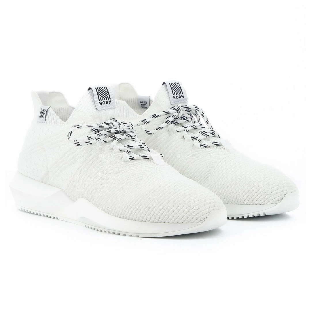Norm 1L11-01 Sustainable Ecoantex® Recycled PET Vegan Trainer | Polar White 5 Norm 1L11-01 Sustainable Ecoantex® Recycled PET Vegan Trainer | Polar White