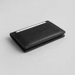 Oliver Co. London RFID Compact Apple Leather Vegan Wallet | Black