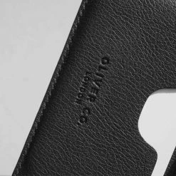 Oliver Co. London RFID Compact Apple Leather Vegan Wallet | Black