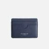 Oliver Co. London Slim Apple Leather Vegan Cardholder | Coastal Blue