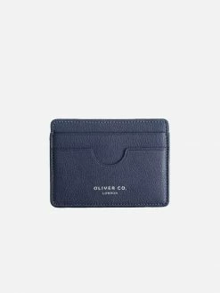 Oliver Co. London Slim Apple Leather Vegan Cardholder | Coastal Blue