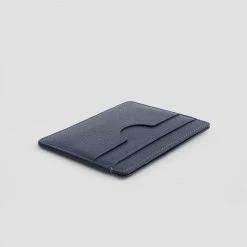 Oliver Co. London Slim Apple Leather Vegan Cardholder | Coastal Blue