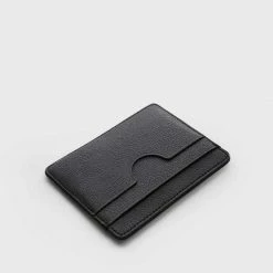 Oliver Co. London Slim Apple Leather Vegan Cardholder | Black 9 Oliver Co. London Slim Apple Leather Vegan Cardholder | Black