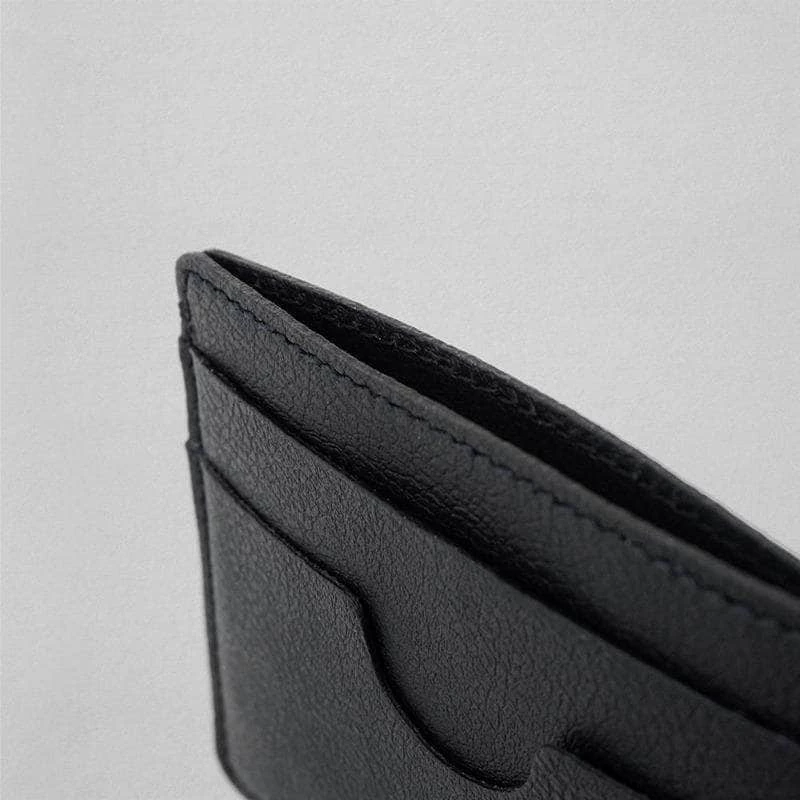 Oliver Co. London Slim Apple Leather Vegan Cardholder | Black 7 Oliver Co. London Slim Apple Leather Vegan Cardholder | Black