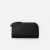 Oliver Co. London Zipped Apple Leather Vegan Pouch | Black Accessories