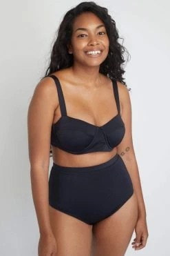 Ozero Swimwear Clothing Constance ECONYL® High Waisted Bikini Bottom | Black 12 Ozero Swimwear Clothing Constance ECONYL® High Waisted Bikini Bottom | Black