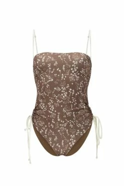 Ozero Swimwear Kvareli ECONYL® Removable Strap One Piece | Reversible Russian Summer Print/Mocha 13 Ozero Swimwear Kvareli ECONYL® Removable Strap One Piece | Reversible Russian Summer Print/Mocha