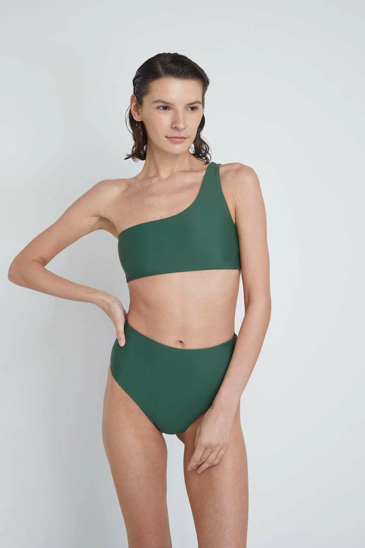 Ozero Swimwear Ladoga ECONYL® High Waisted Bikini Bottom | Forest Green Clothing 6 Ozero Swimwear Ladoga ECONYL® High Waisted Bikini Bottom | Forest Green Clothing