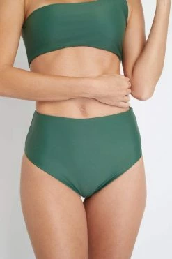 Ozero Swimwear Ladoga ECONYL® High Waisted Bikini Bottom | Forest Green Clothing 19 Ozero Swimwear Ladoga ECONYL® High Waisted Bikini Bottom | Forest Green Clothing