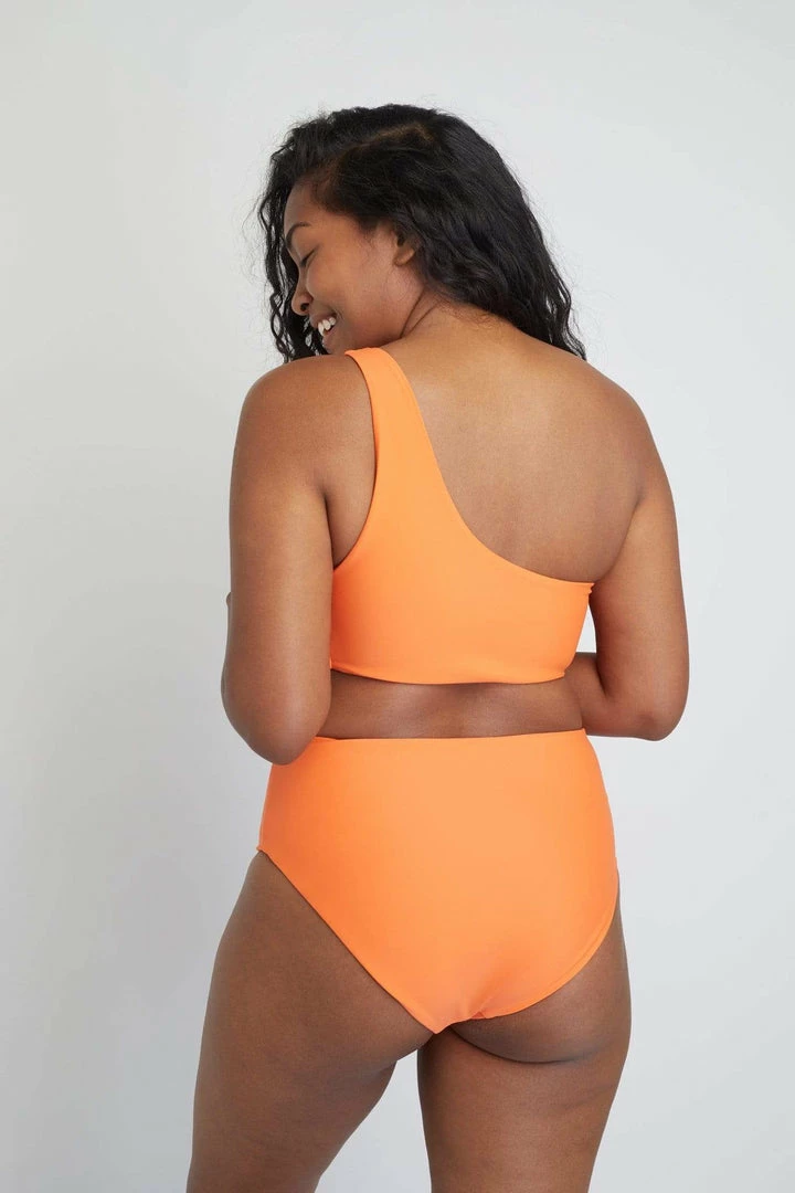 Ozero Swimwear Clothing Ladoga ECONYL® High Waisted Bikini Bottom | Papaya 7 Ozero Swimwear Clothing Ladoga ECONYL® High Waisted Bikini Bottom | Papaya