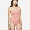 Ozero Swimwear Rotorua ECONYL® Asymmetric One Piece Swimsuit | Reversible Dusty Coral/Beige 2 Ozero Swimwear Rotorua ECONYL® Asymmetric One Piece Swimsuit | Reversible Dusty Coral/Beige