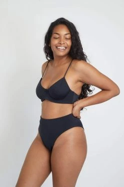 Ozero Swimwear Valday ECONYL® High Waisted Bikini Bottom | Black Clothing 13 Ozero Swimwear Valday ECONYL® High Waisted Bikini Bottom | Black Clothing