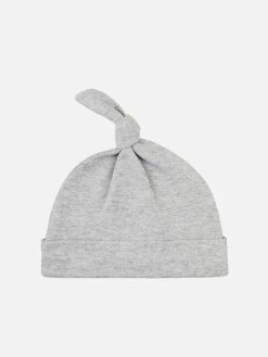 Pop My Way Organic Cotton Newborn Baby Hat | Grey