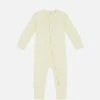 Pop My Way Kids Organic Cotton Zippered Sleepsuit | Lemon 1 Pop My Way Kids Organic Cotton Zippered Sleepsuit | Lemon