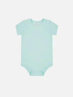Pop My Way Kids Organic Cotton Short Sleeved Bodysuit | Mint