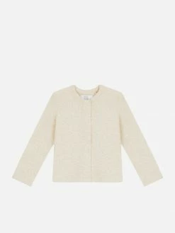 Pop My Way Kids Organic Cotton Cardigan | Oatmeal