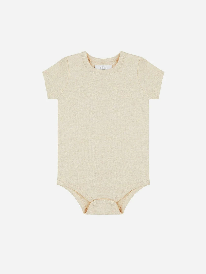 Pop My Way Organic Cotton Short Sleeved Bodysuit | Oatmeal Kids 3 Pop My Way Organic Cotton Short Sleeved Bodysuit | Oatmeal Kids