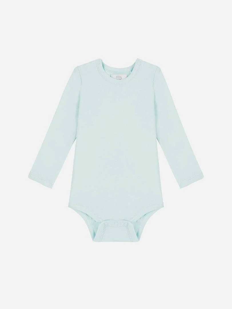 Pop My Way Organic Cotton Long Sleeved Bodysuit | Sky Blue Kids 3 Pop My Way Organic Cotton Long Sleeved Bodysuit | Sky Blue Kids