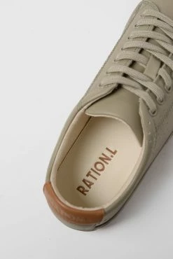 Ration.L R-Kind Unisex Vegan Leather Trainer | Astra Green Shoes