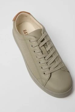 Ration.L R-Kind Unisex Vegan Leather Trainer | Astra Green Shoes