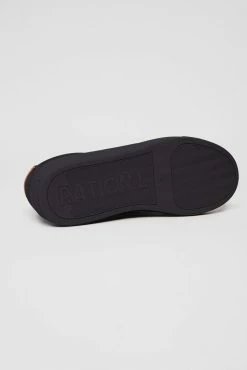 Ration.L R-Kind Unisex Vegan Leather Trainer | Mercury Black Grained