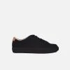 Ration.L R-Kind Unisex Vegan Leather Trainer | Mercury Black Grained