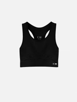 Reflexone Clothing B-Confident Q-NOVA® Regenerated Material Nylon Sports Bra | Black