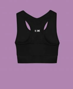 Reflexone Clothing B-Confident Q-NOVA® Regenerated Material Nylon Sports Bra | Black