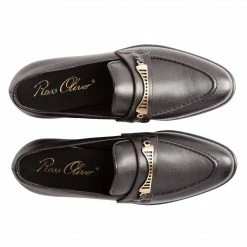 Ross Oliver Bridge-Bit Cactus Leather Vegan Loafer | Black New In