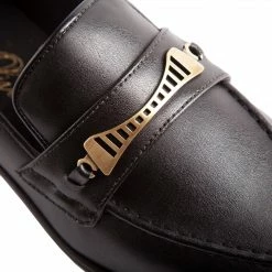 Ross Oliver Bridge-Bit Cactus Leather Vegan Loafer | Black New In