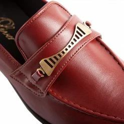Ross Oliver Bridge-Bit Cactus Leather Vegan Loafer | Burgundy