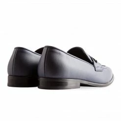 Ross Oliver Bridge-Bit Cactus Leather Vegan Loafer | Navy