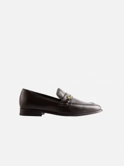 Ross Oliver Bridge-Bit Cactus Leather Vegan Loafer | Black New In